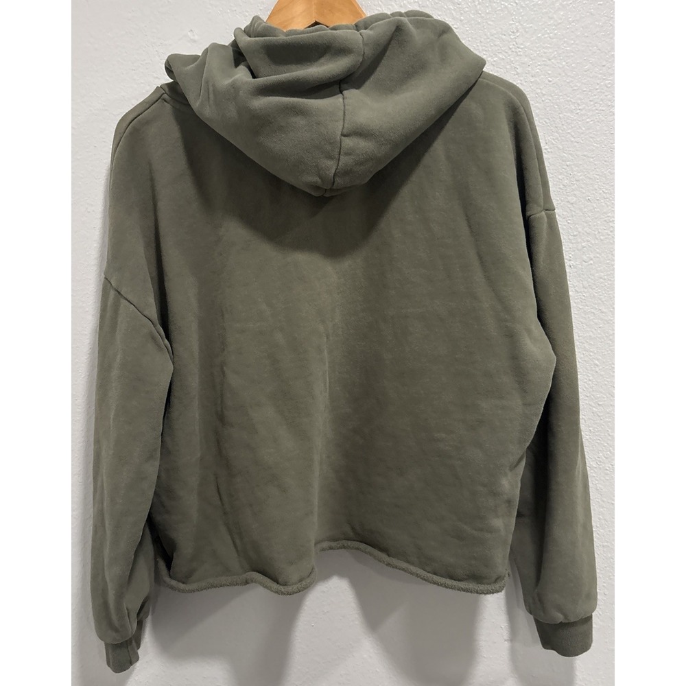 National Finals Rodeo Women's NFR Cut Off Sweatshirt Sz M Horse DAMAGE READ - Picture 6 of 13